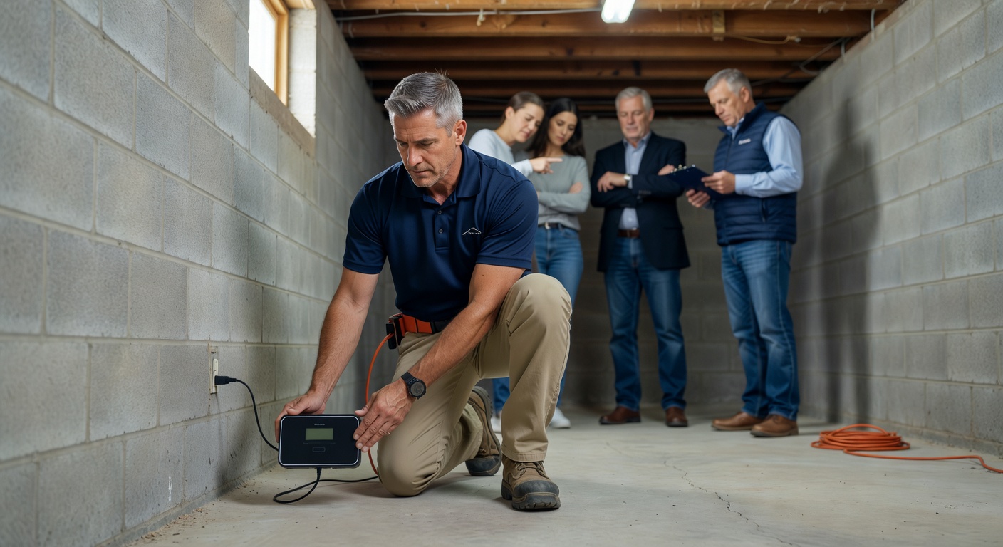 continuous radon monitor device basement testing