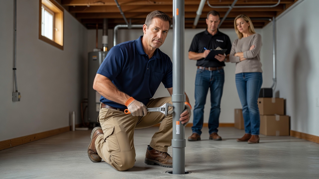 radon mitigation pipe installation basement Ohio
