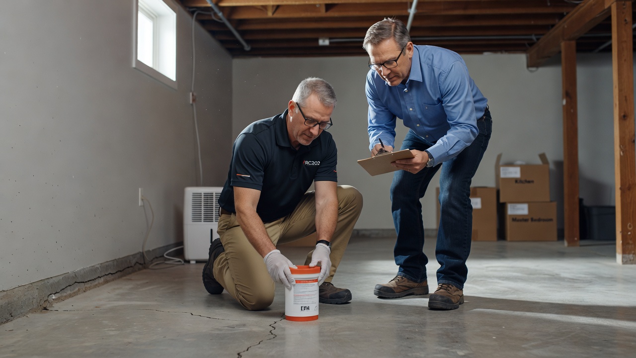 radon test kit basement inspection Cincinnati Ohio