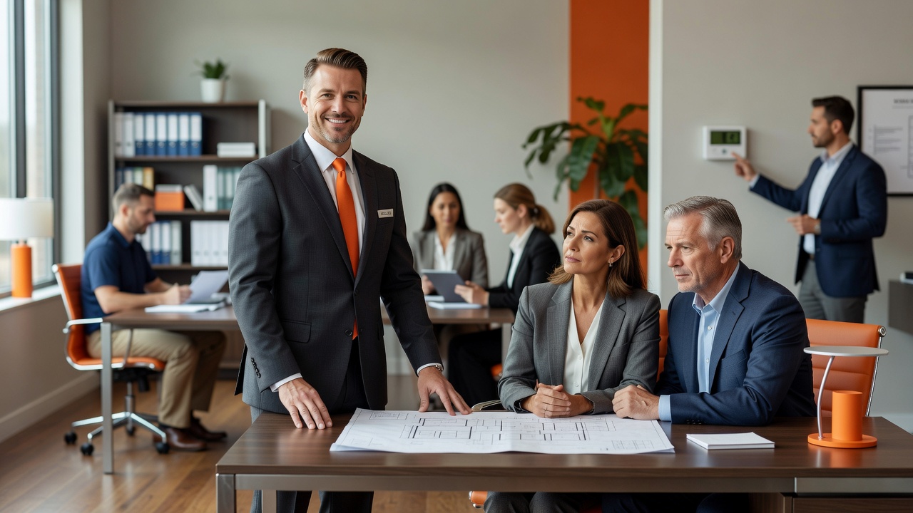 real estate office professional environment