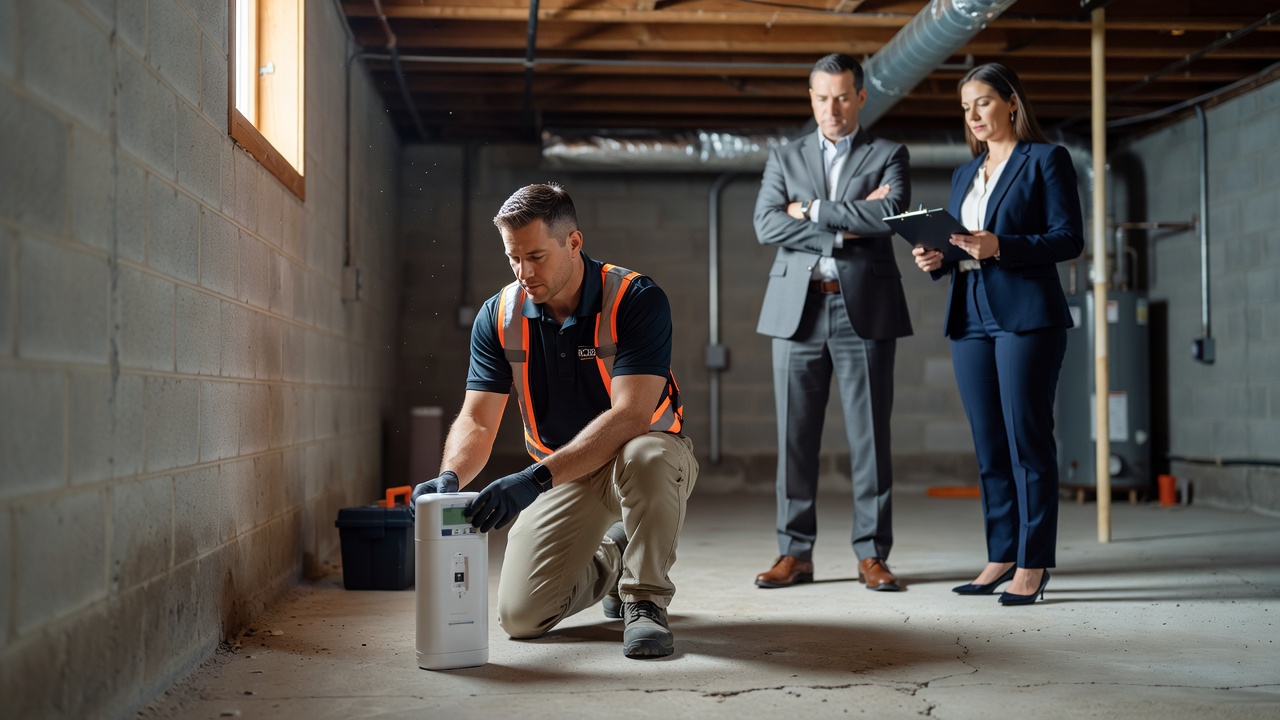 radon test kit basement inspection Ohio home