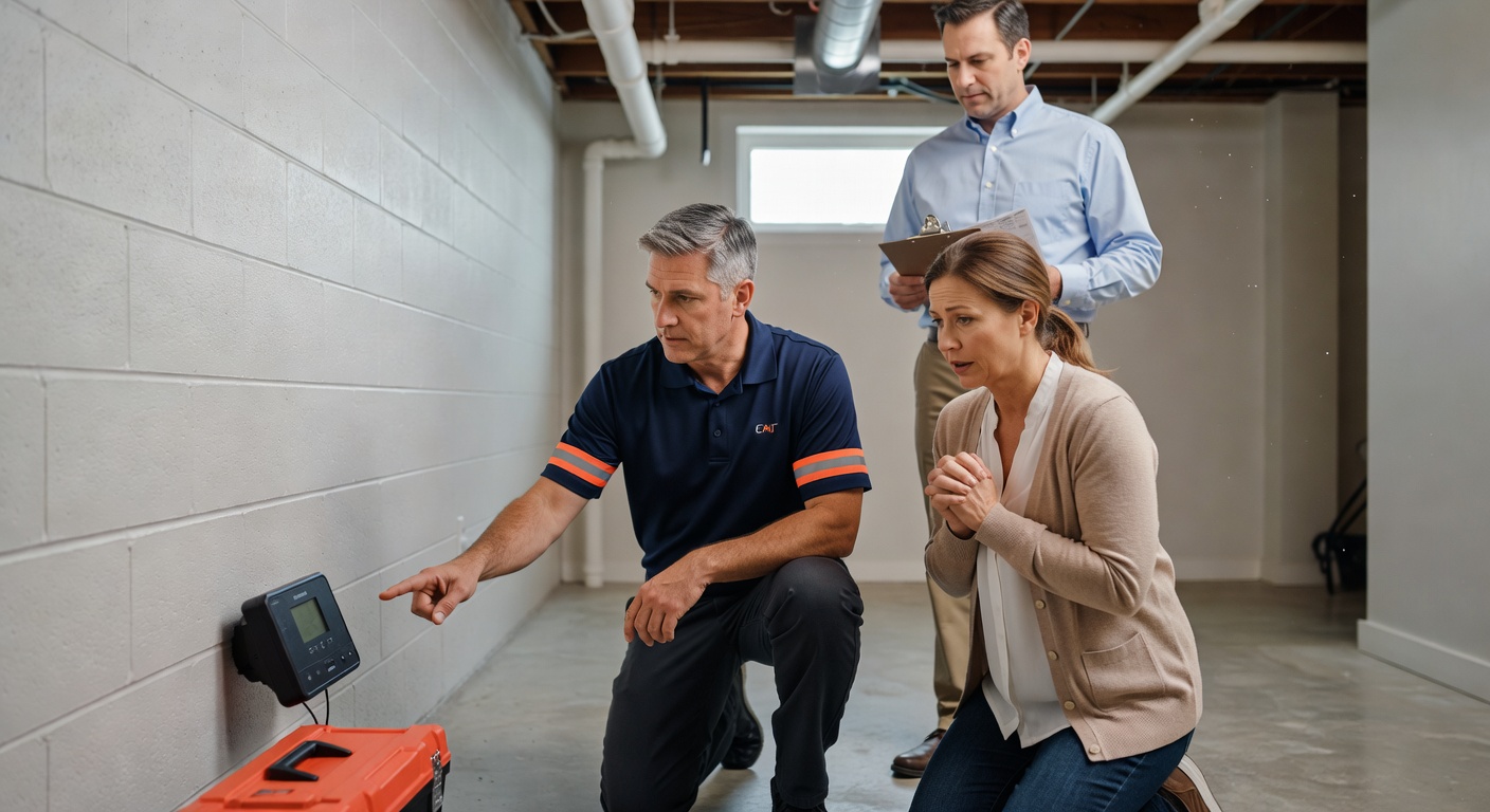 continuous radon monitor device basement testing