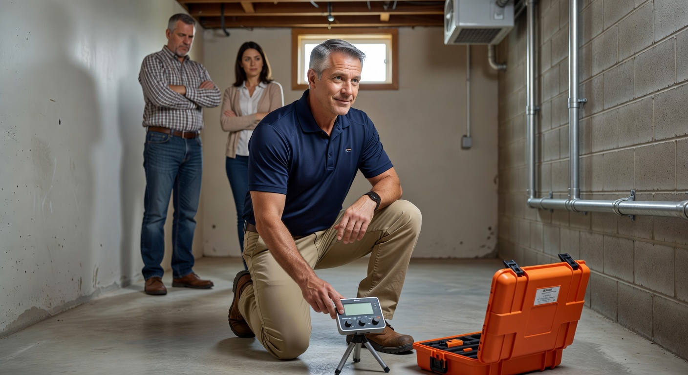 continuous radon monitor professional inspection
