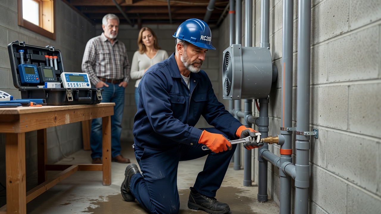 licensed radon mitigation contractor Ohio professional installation