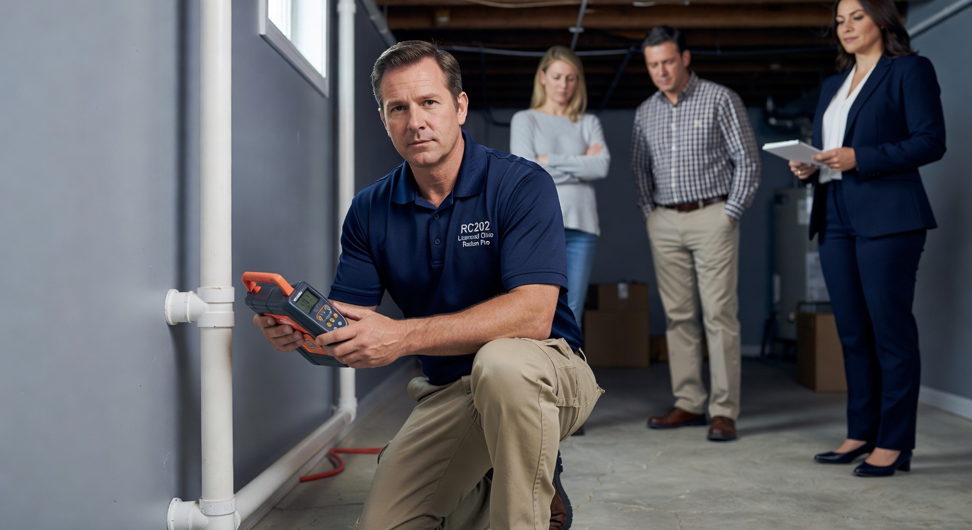 radon mitigation contractor Sandyville Ohio inspection