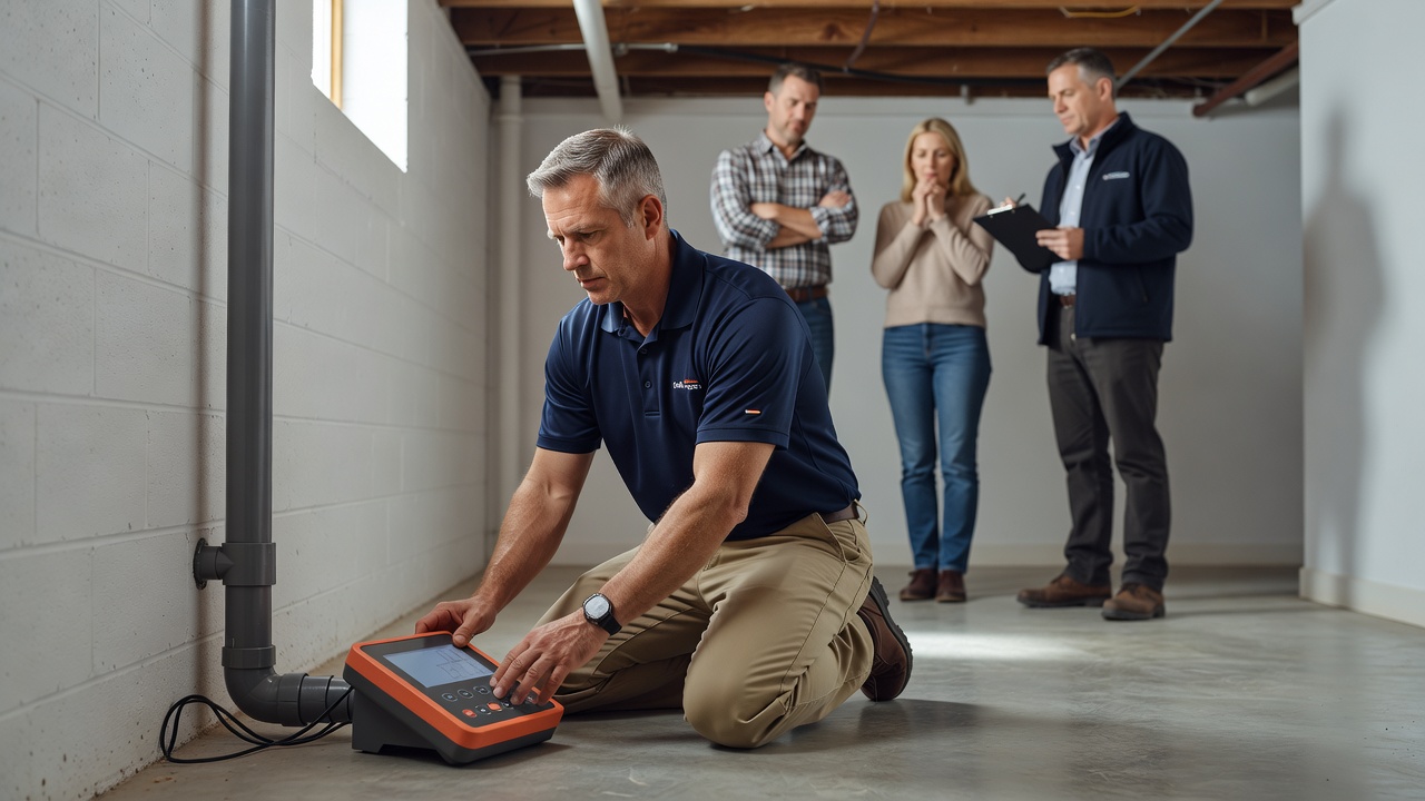 continuous radon monitor CRM device basement Ohio