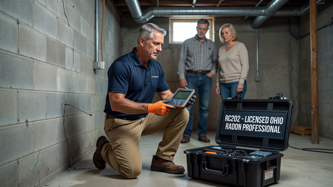 continuous radon monitor device basement testing