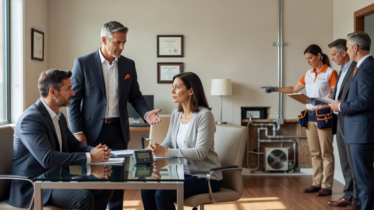 real estate office professional environment
