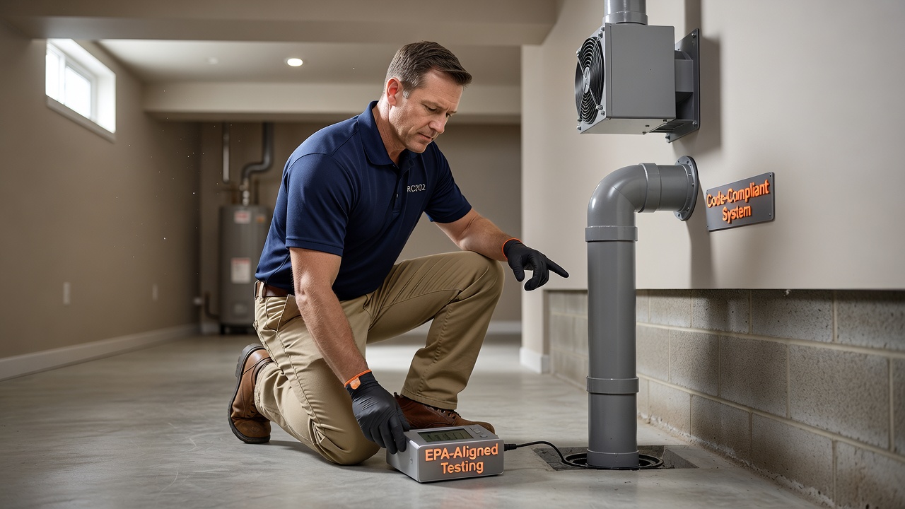 radon mitigation technician Ohio licensed professional