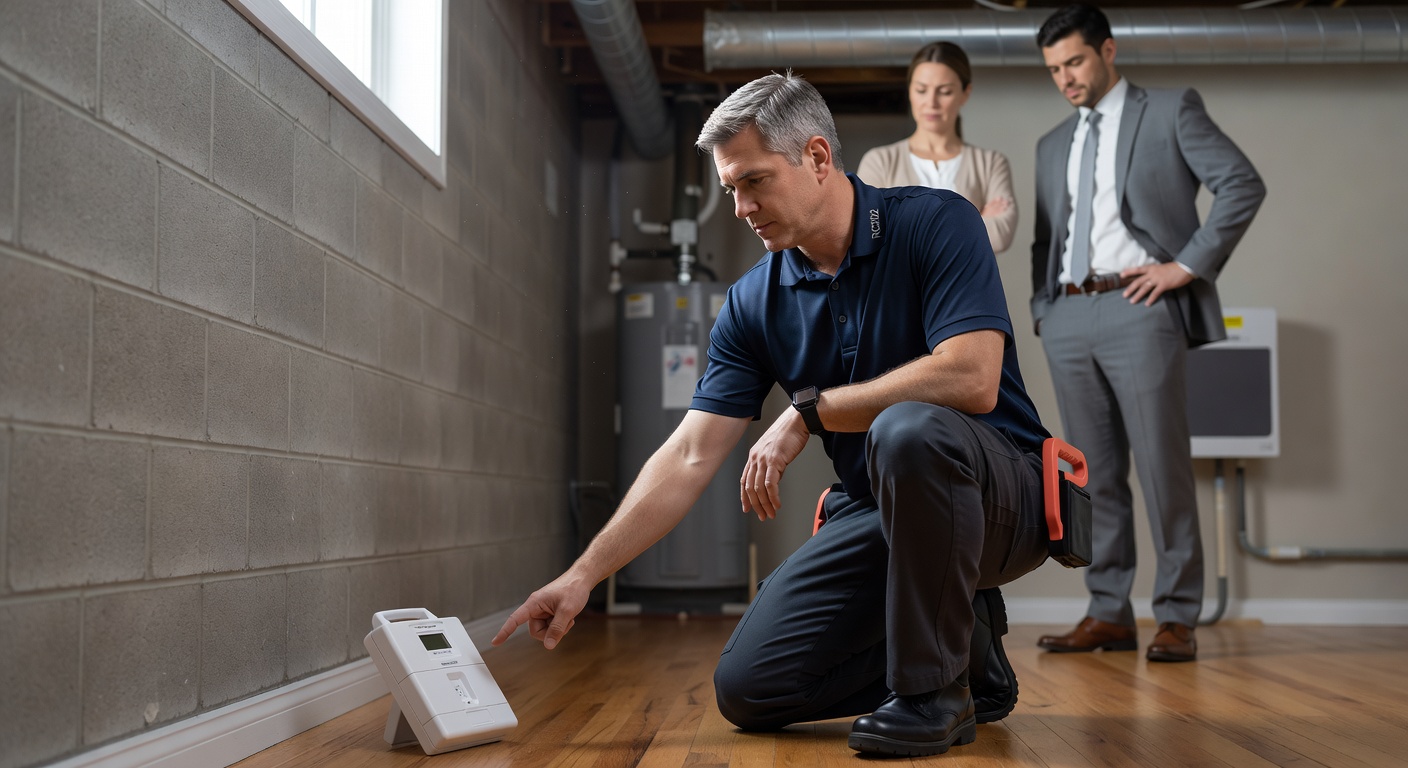 radon test kit pCi L Ohio home inspection