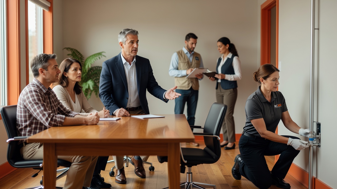 real estate office professional environment