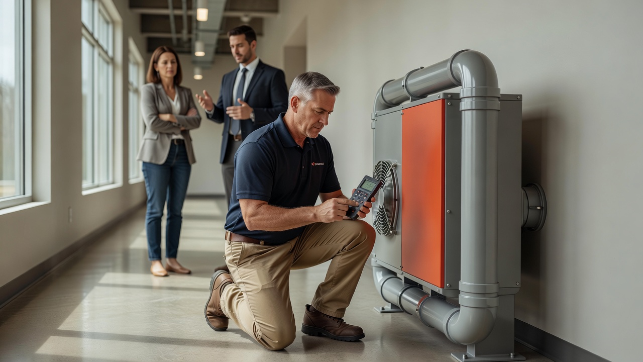 radon testing equipment commercial building inspection