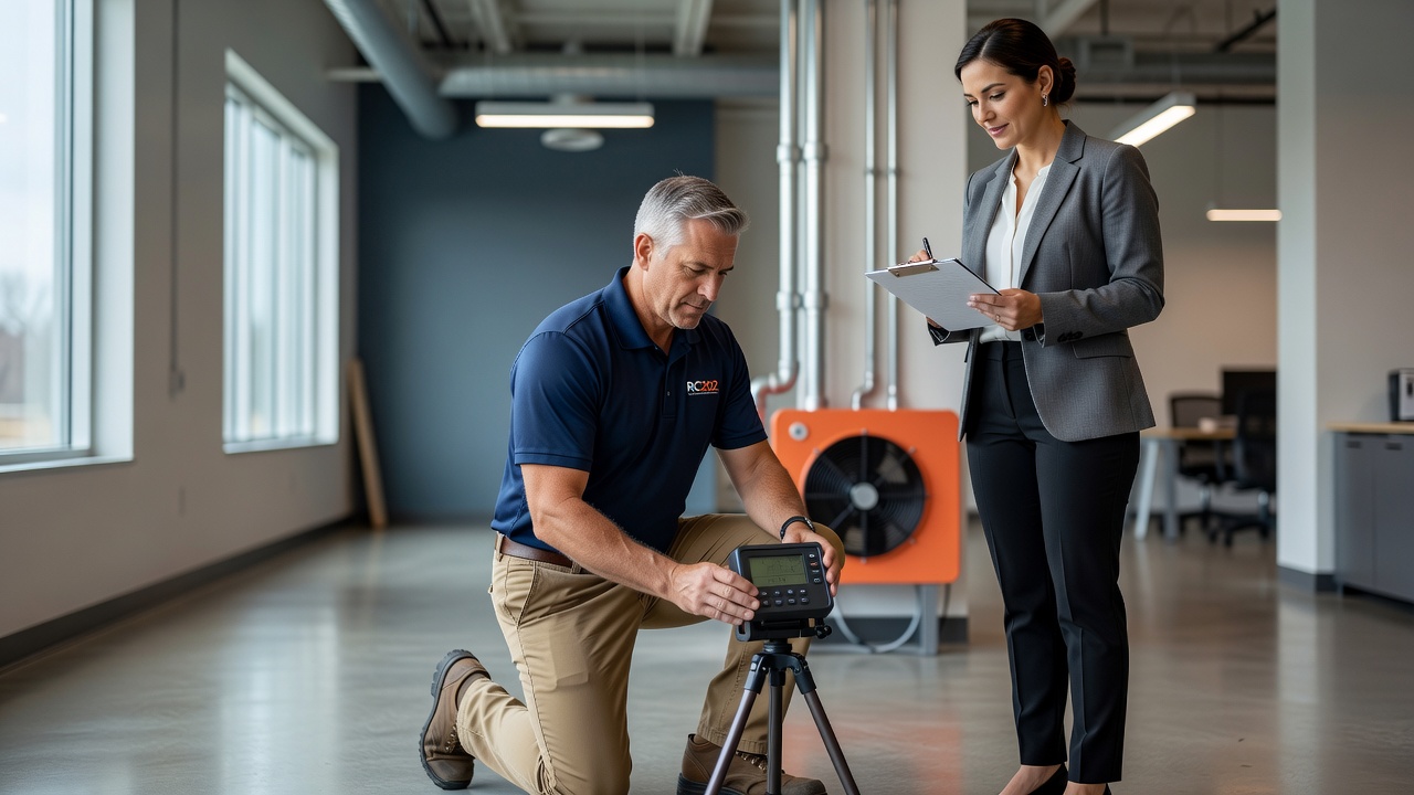 radon testing equipment commercial building Ohio