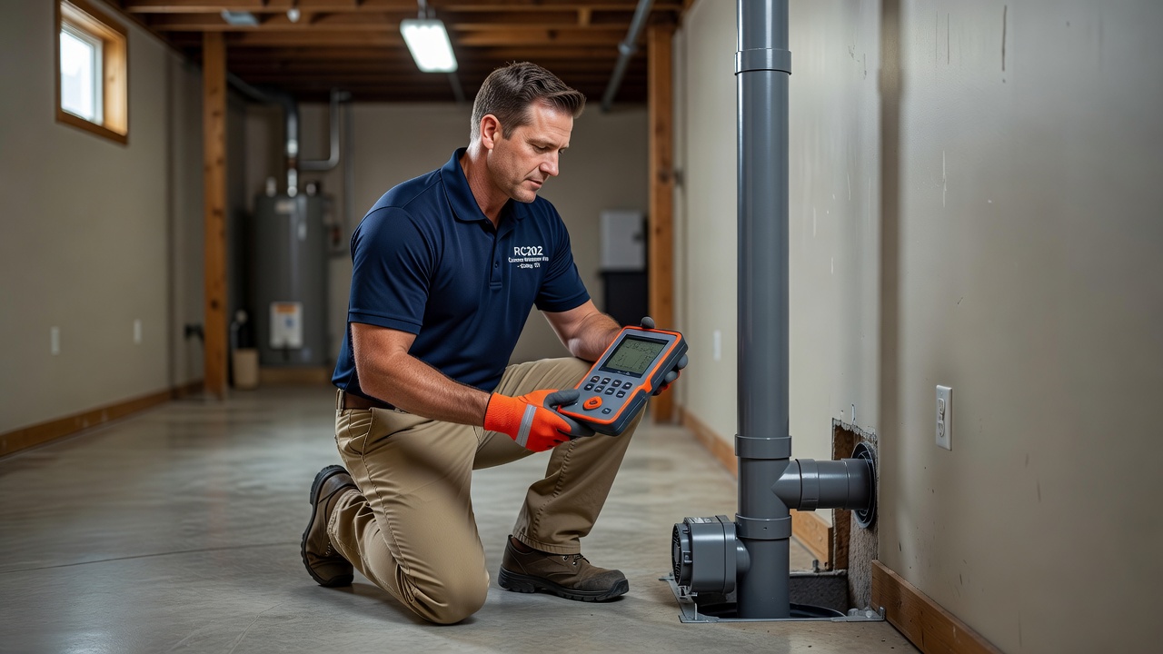 licensed radon mitigation technician Dublin Ohio professional