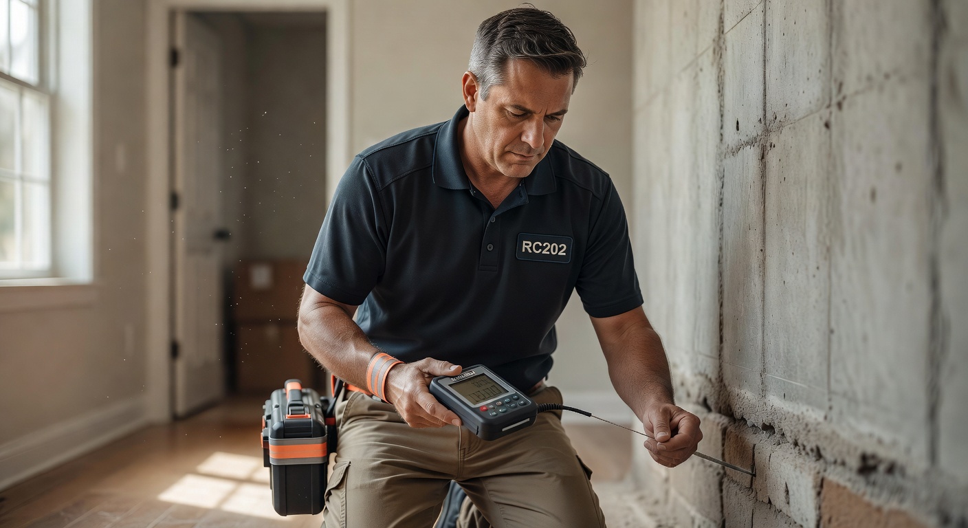 radon mitigation contractor inspecting Shaker Heights Ohio home