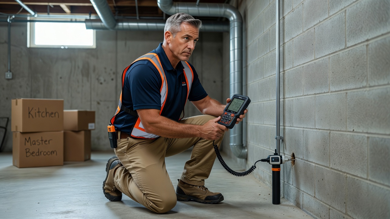 radon testing equipment commercial property inspector