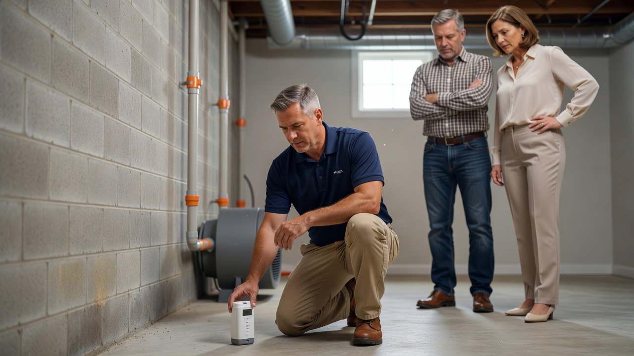 radon test kit professional inspection Cleveland Ohio home
