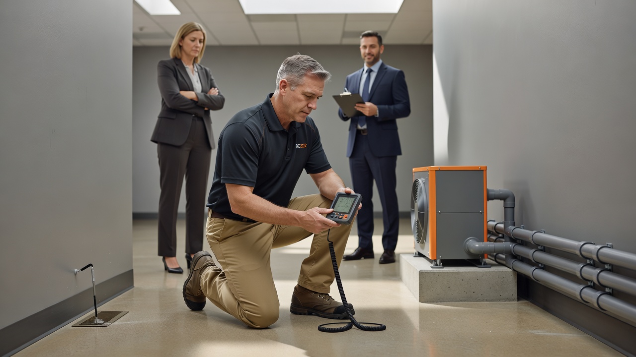 radon testing equipment commercial building inspection