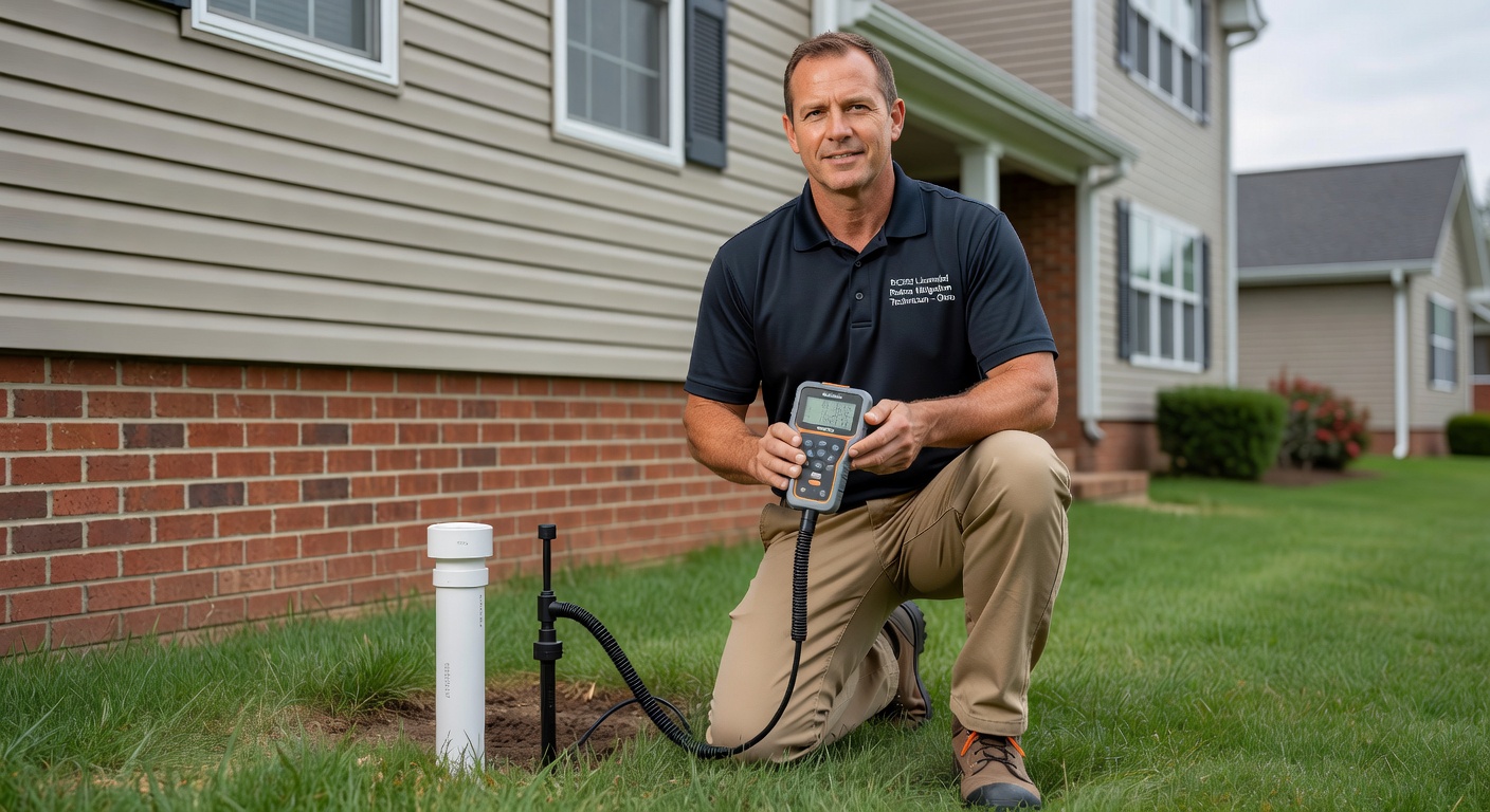 licensed radon mitigation technician Ohio professional