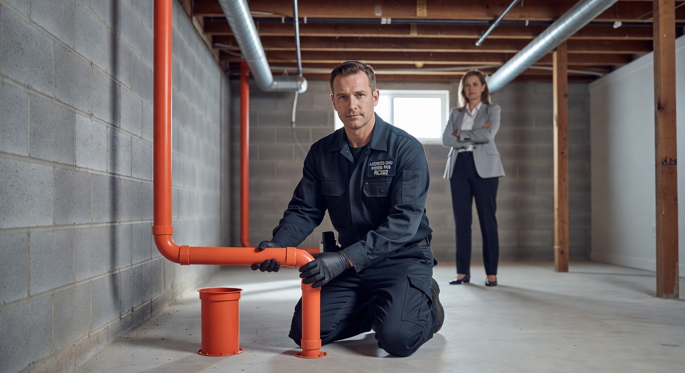 radon mitigation technician Ohio residential