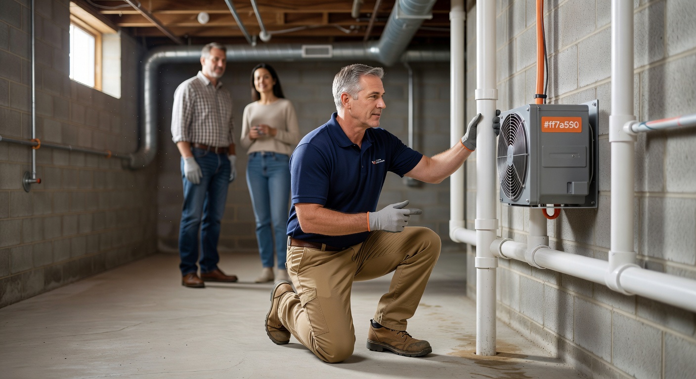 radon fan PVC pipe basement mitigation Ohio
