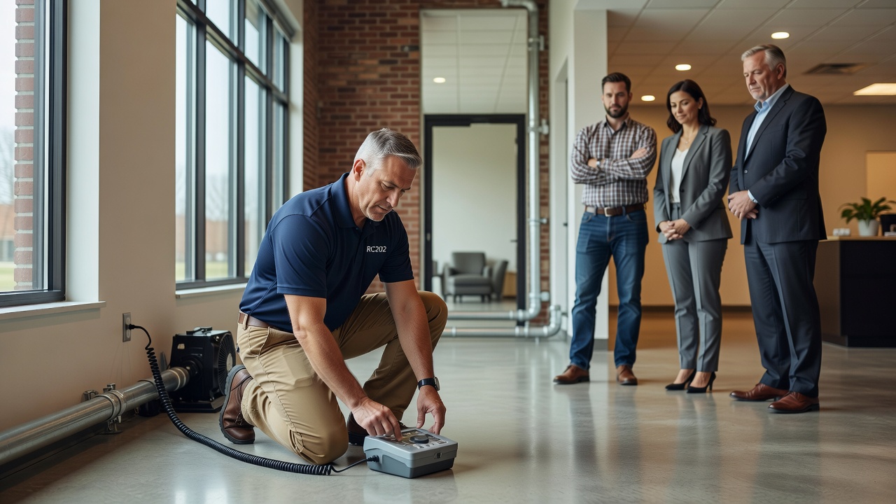 radon testing commercial building Trenton Ohio