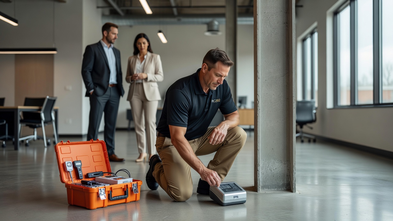 radon testing technician commercial building Ohio