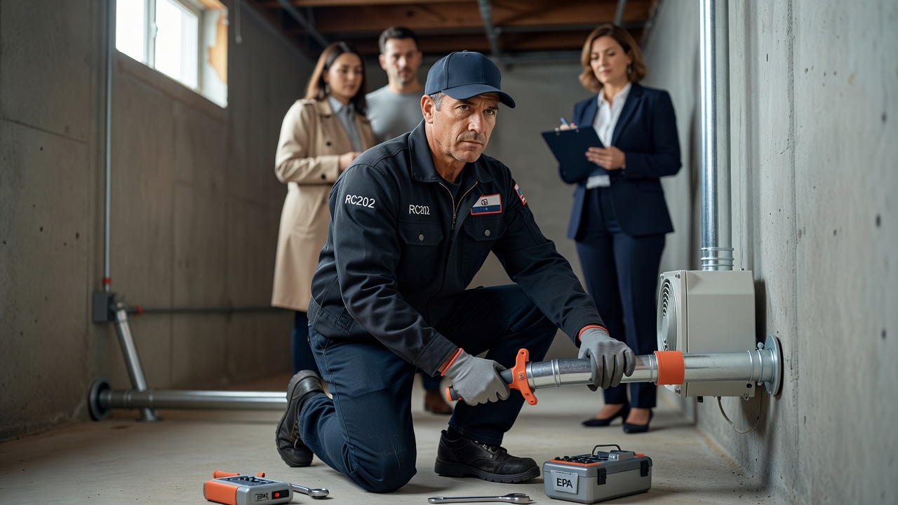 licensed radon mitigation contractor Ohio commercial property