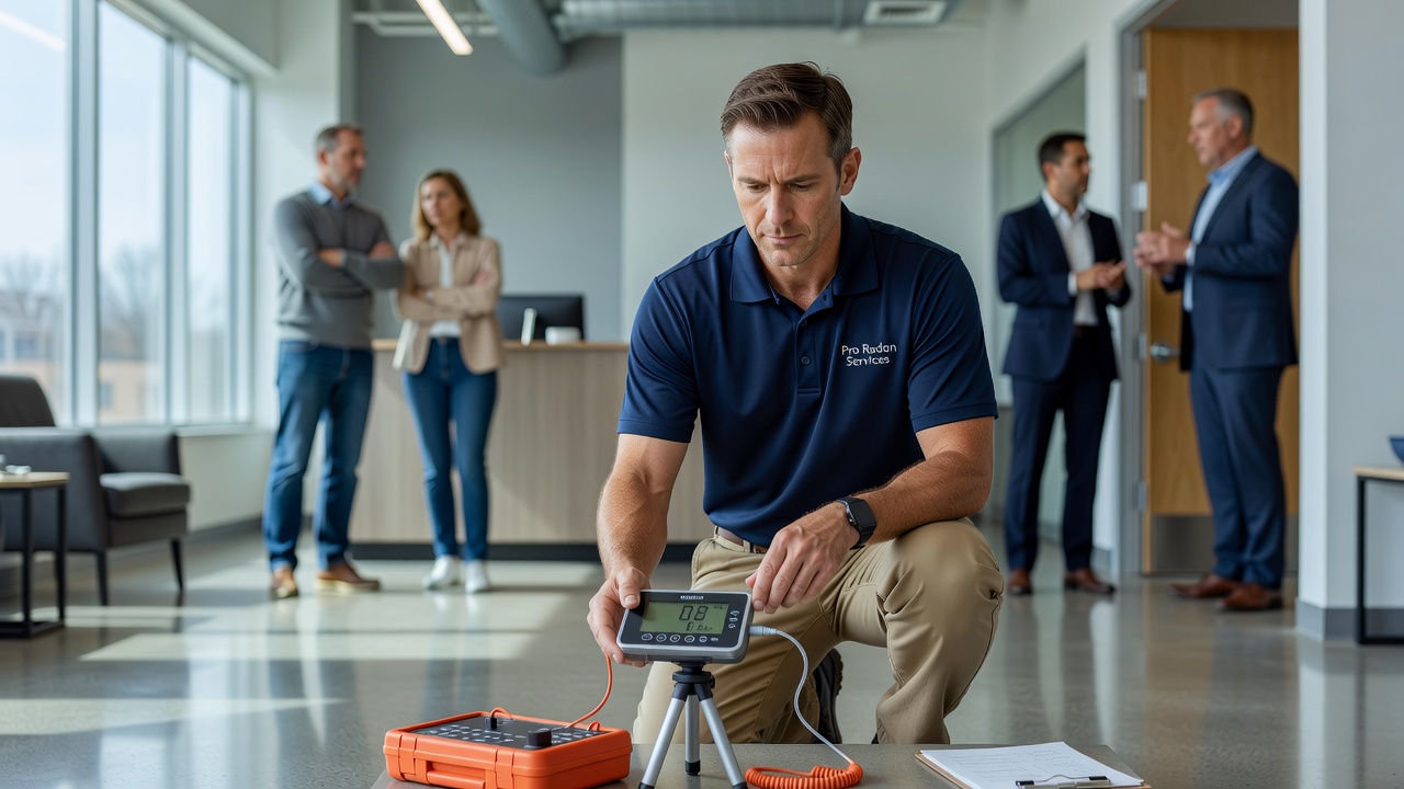 radon testing commercial building inspector