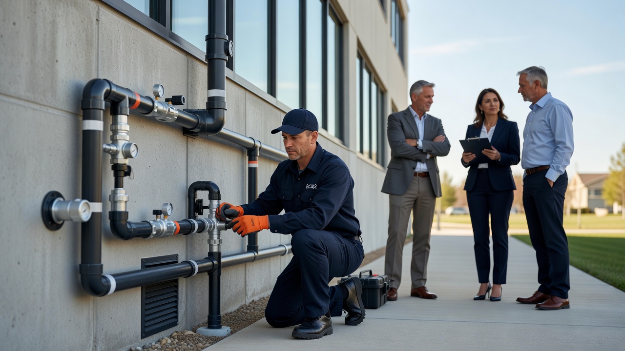 commercial radon mitigation system Twinsburg Ohio office building