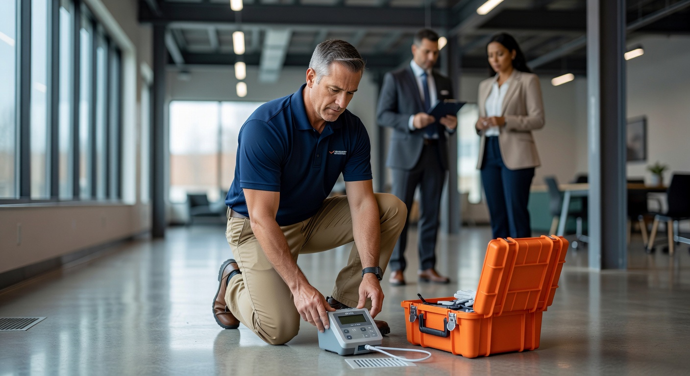 radon testing technician commercial building Ohio