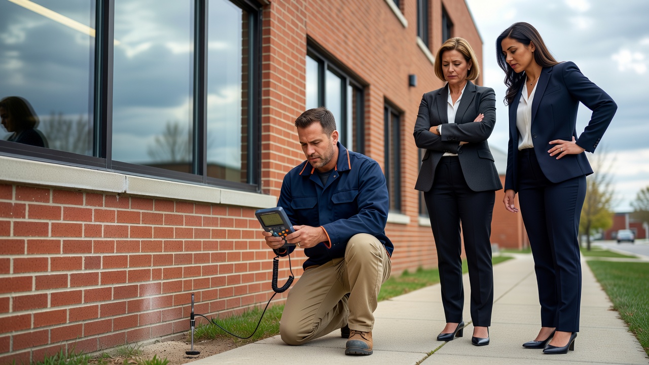 commercial building radon testing Uniontown Ohio