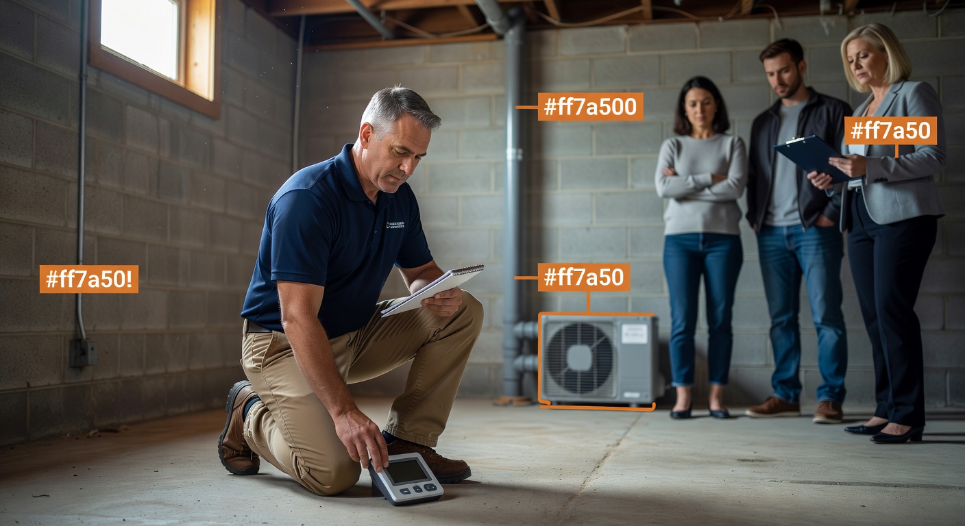 radon technician testing basement Ohio