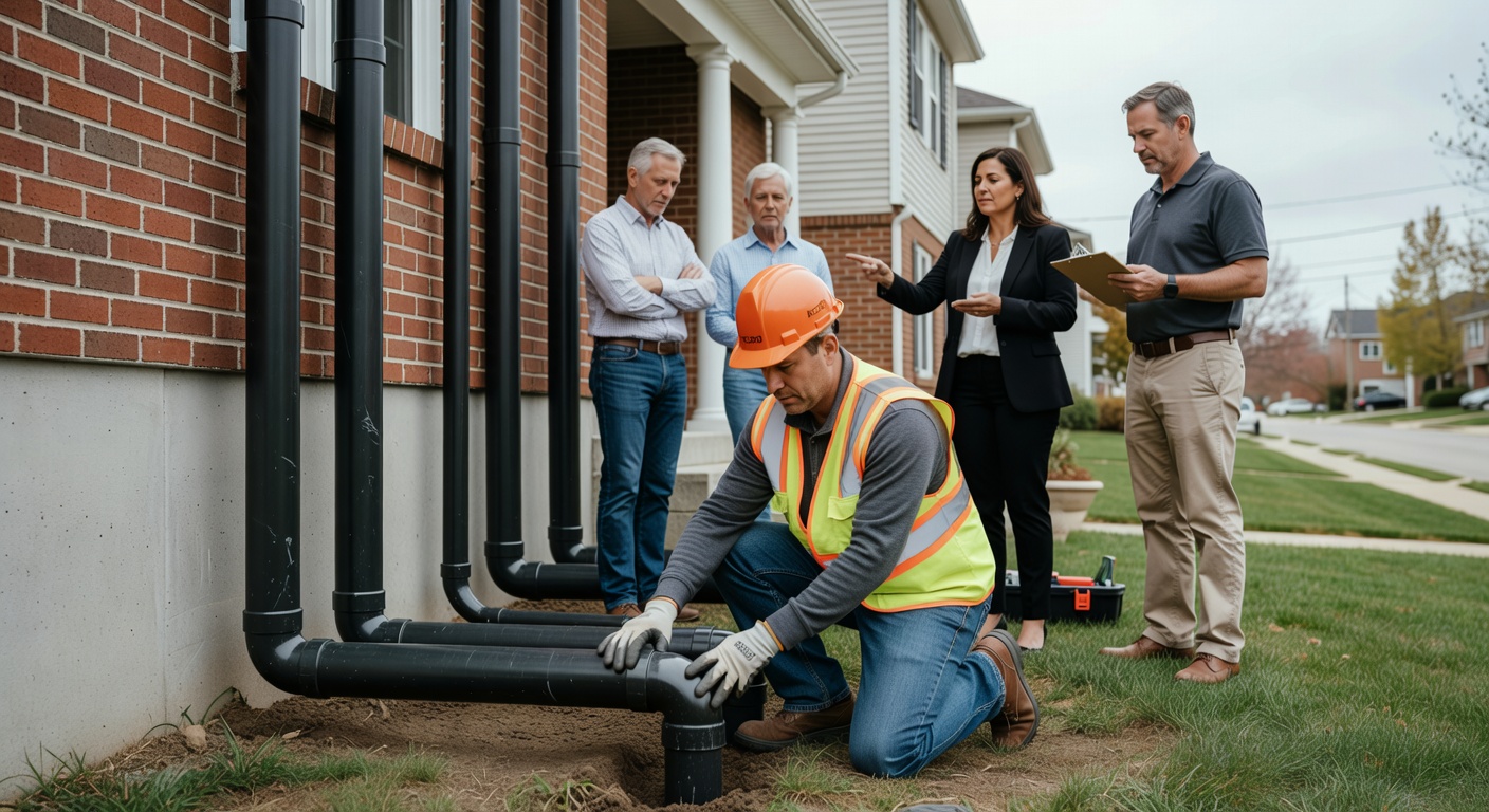radon mitigation pipe installation commercial Ohio