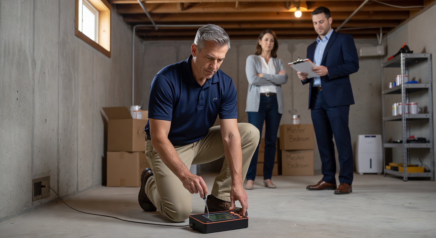 continuous radon monitor device basement testing
