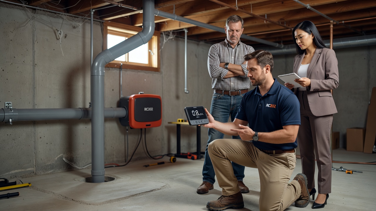 continuous radon monitor device basement testing