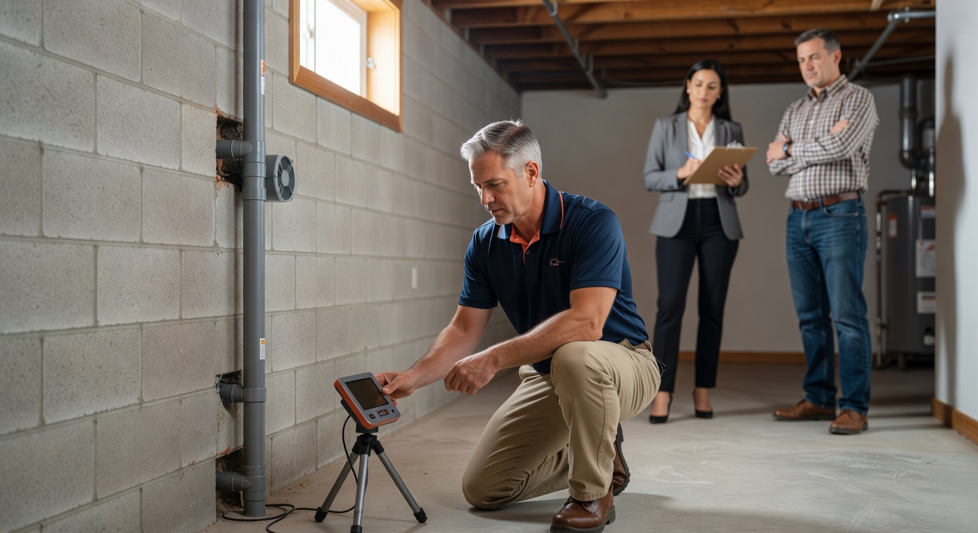 continuous radon monitor professional inspection