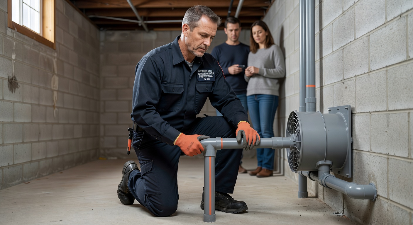 radon mitigation technician Ohio licensed professional