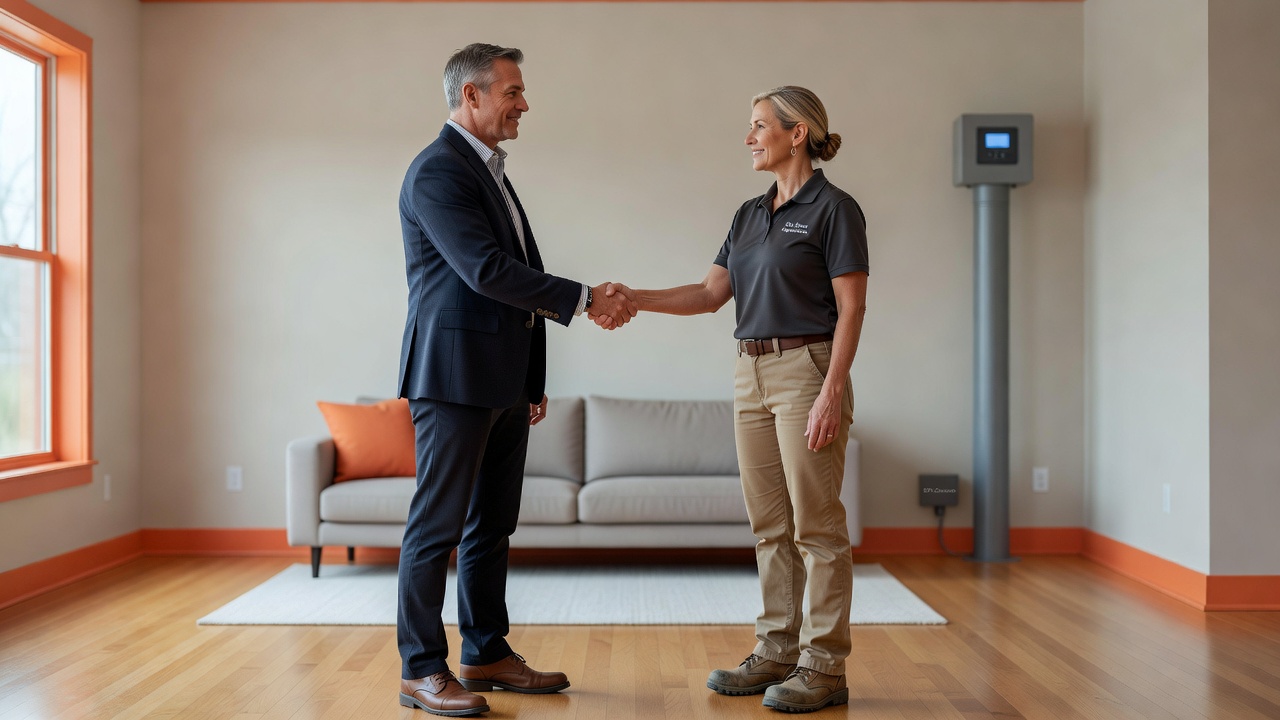 real estate agent home inspector Ohio professional handshake closing