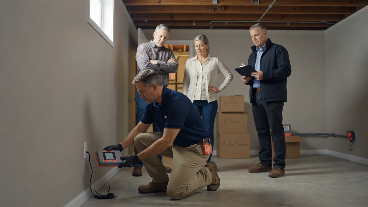 continuous radon monitor device measurement