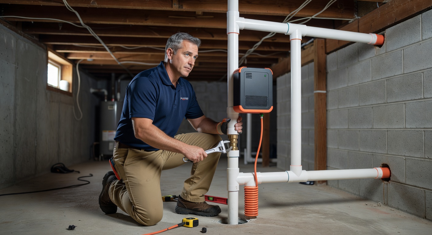 radon mitigation system installation Ohio basement