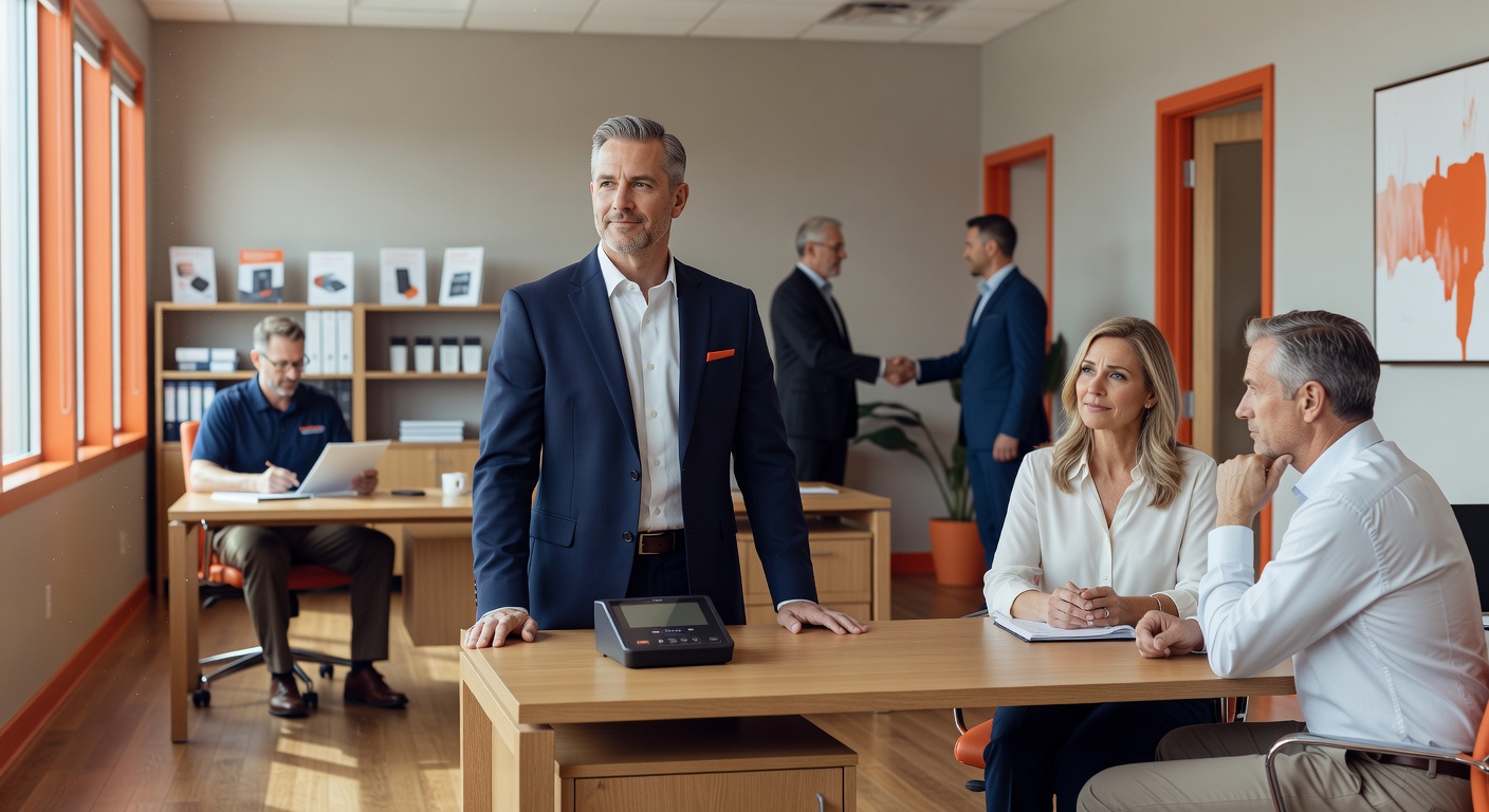 real estate office professional environment