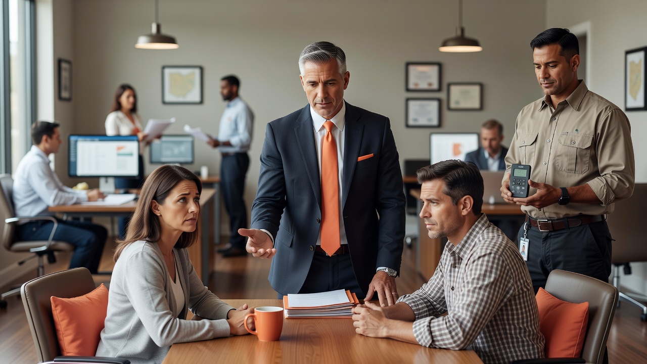real estate office professional environment
