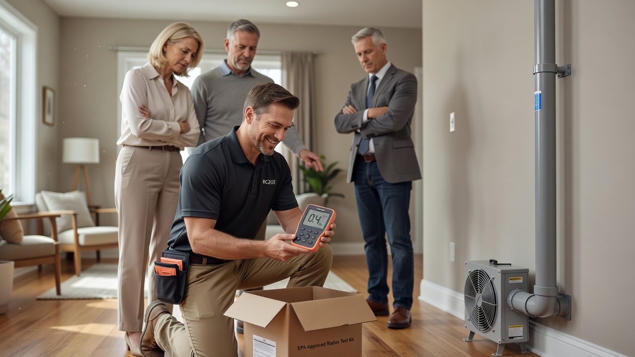 radon test kit measurement device home inspection
