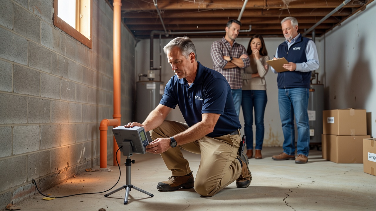 continuous radon monitor device basement testing