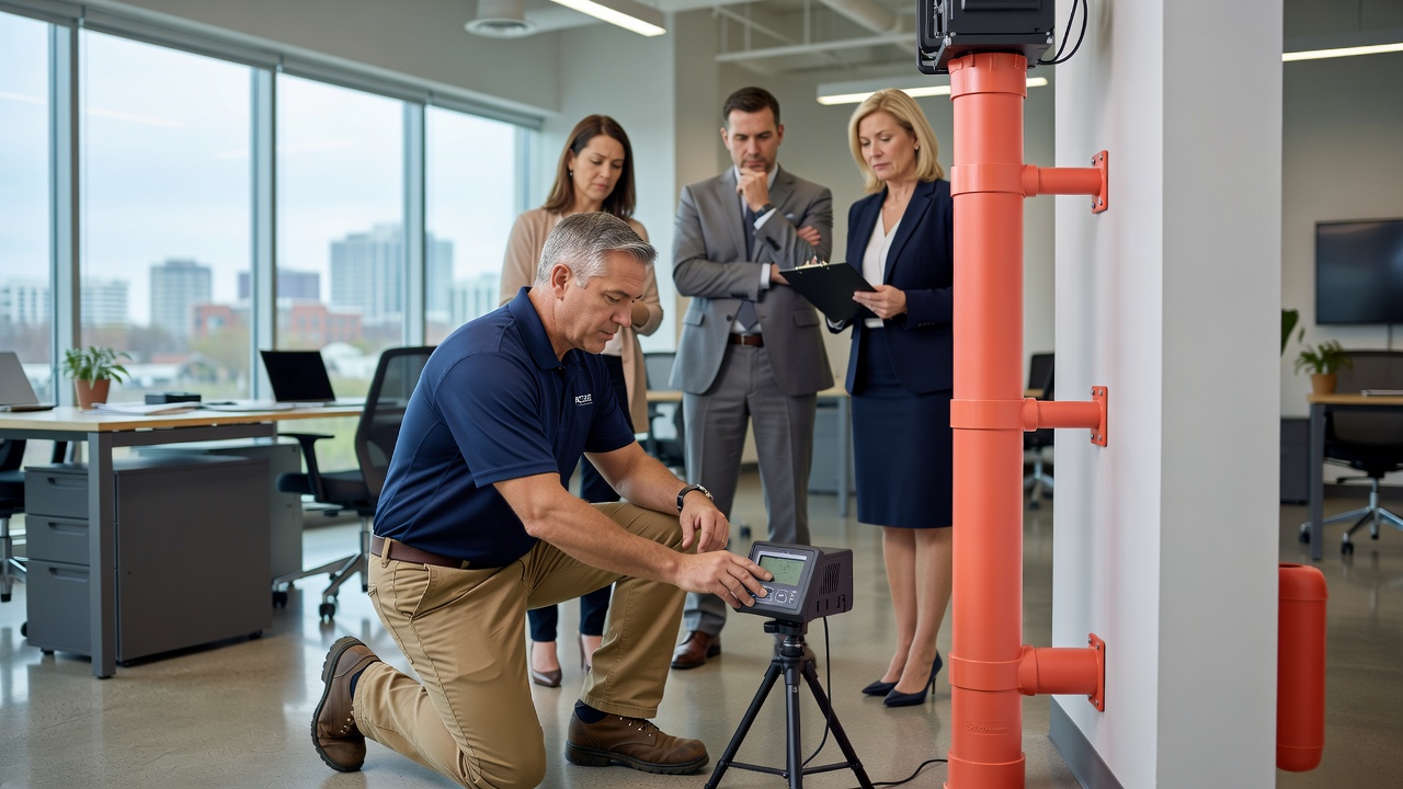 radon testing device commercial building inspection Ohio