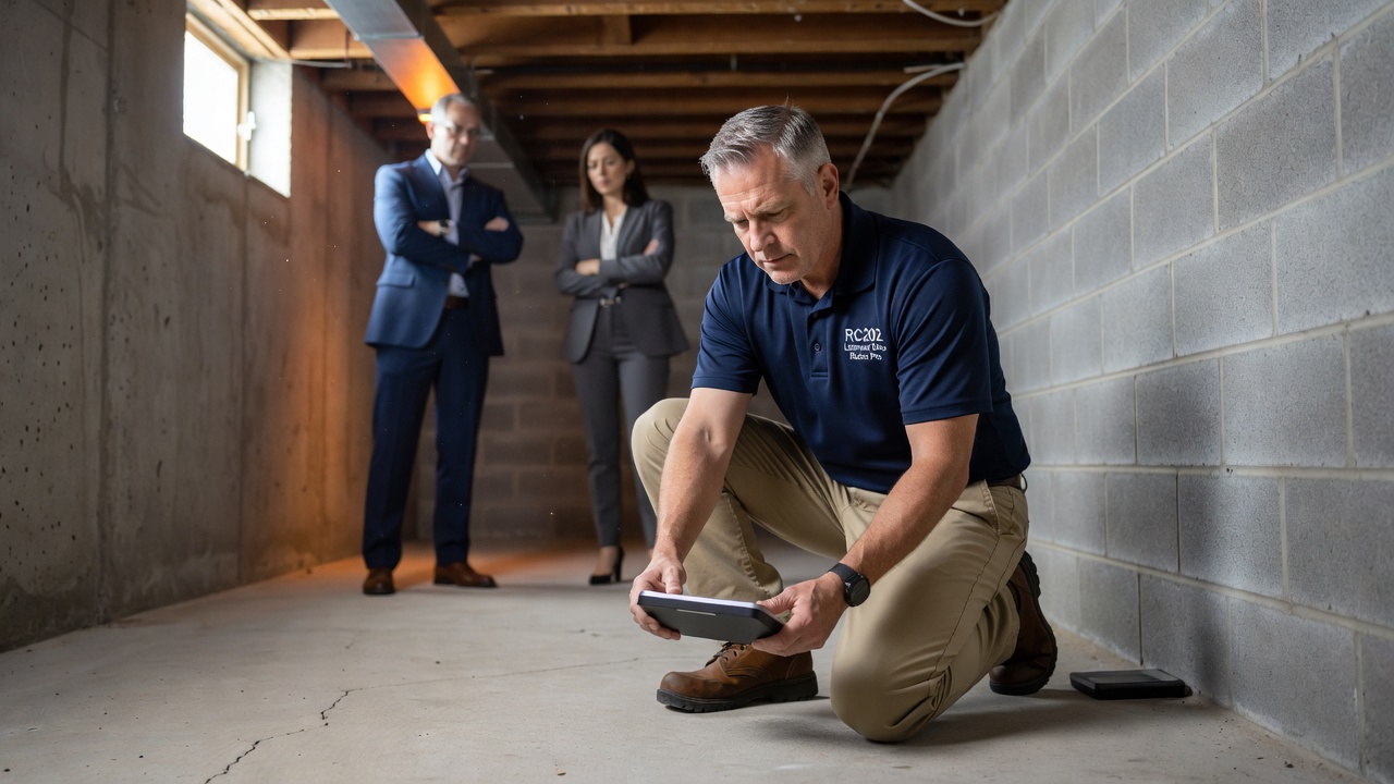 continuous radon monitor device basement test