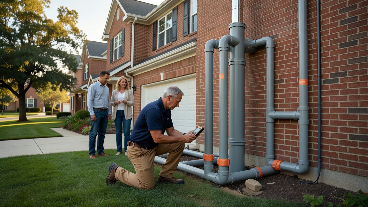 radon mitigation pvc pipe exterior Ohio house