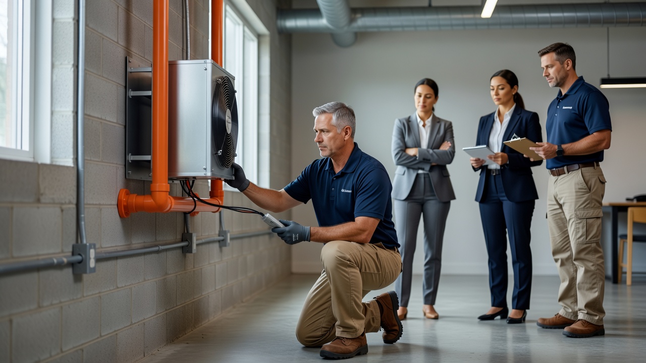 commercial radon mitigation system industrial building Ohio