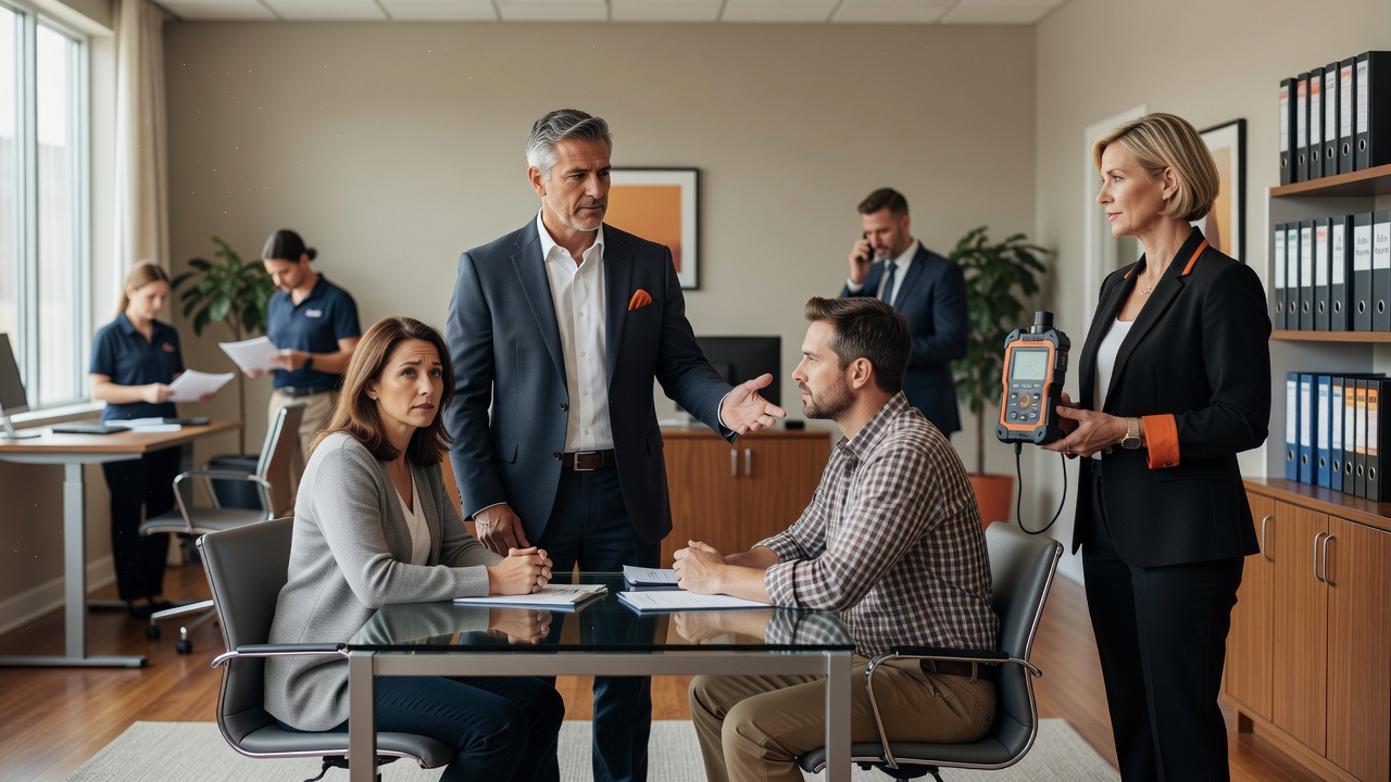 real estate office professional environment